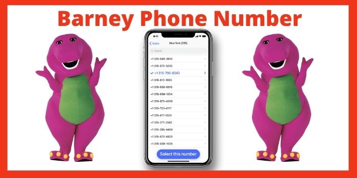 Barney Phone Number