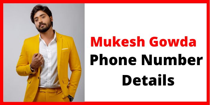 Mukesh Gowda phone number