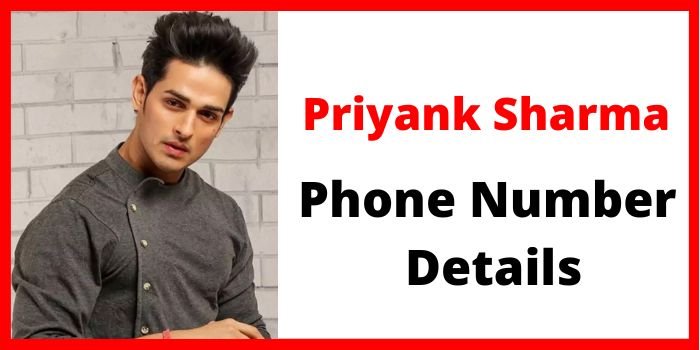 Priyank Sharma phone number